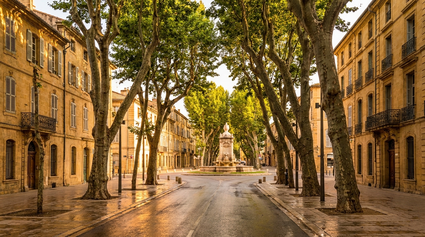 Vue du centre-ville de Aix-en-Provence