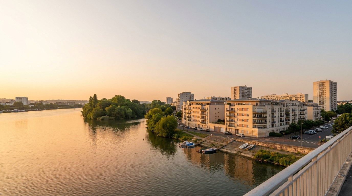 Vue du centre-ville de Argenteuil