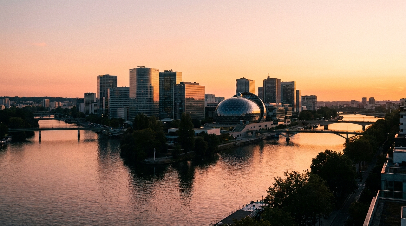 Vue du centre-ville de Boulogne-Billancourt