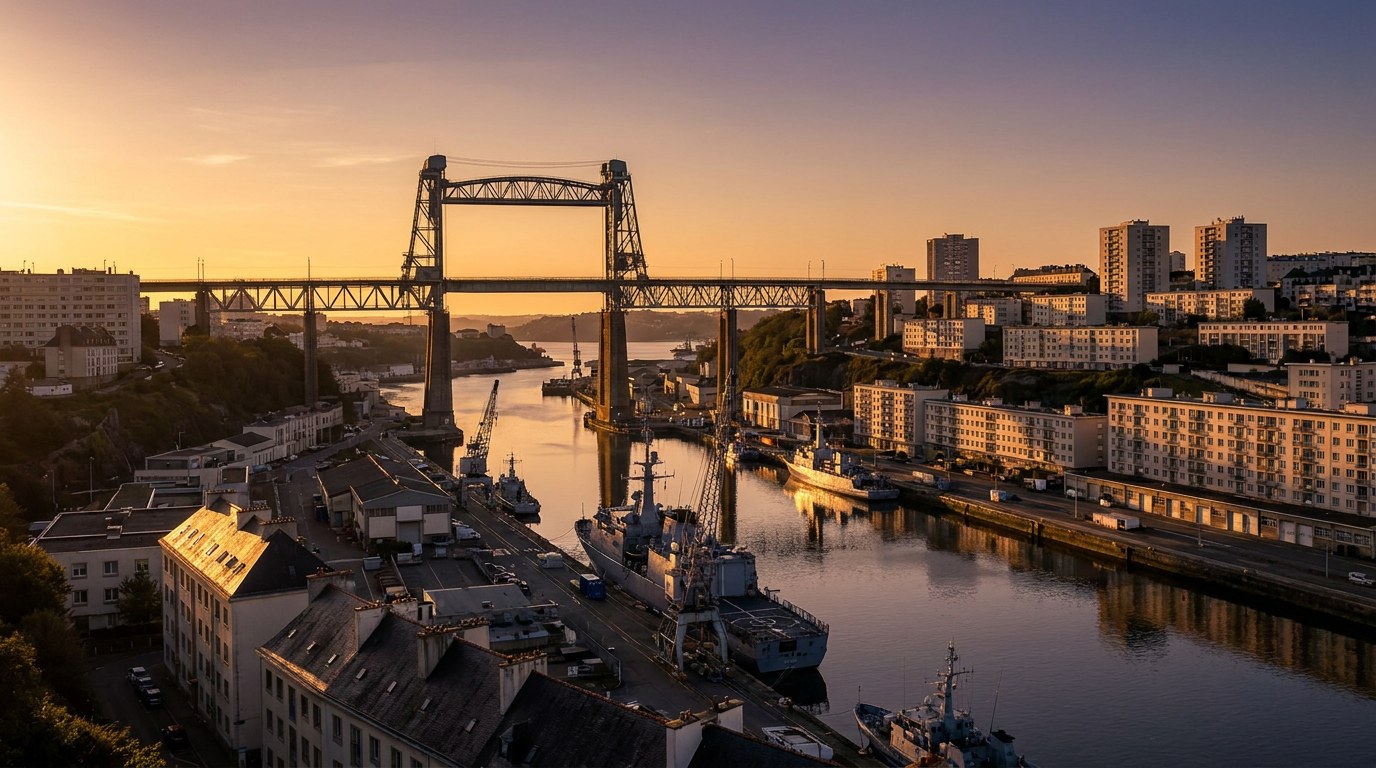 Vue du centre-ville de Brest