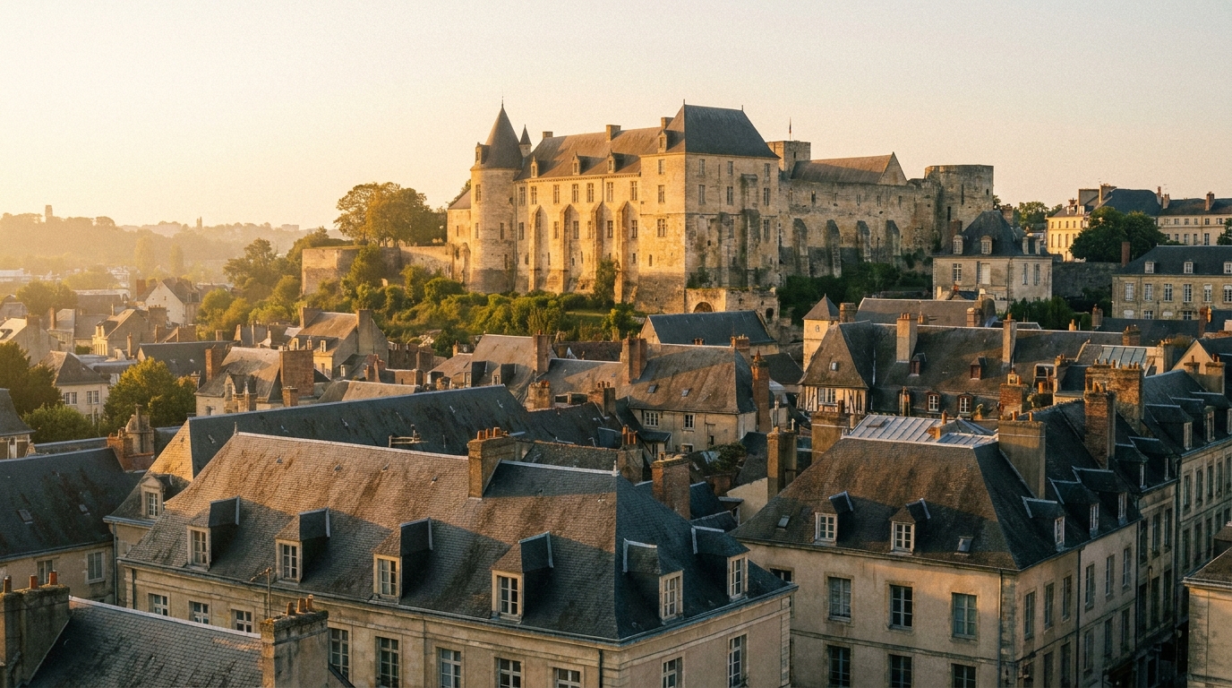 Vue du centre-ville de Caen