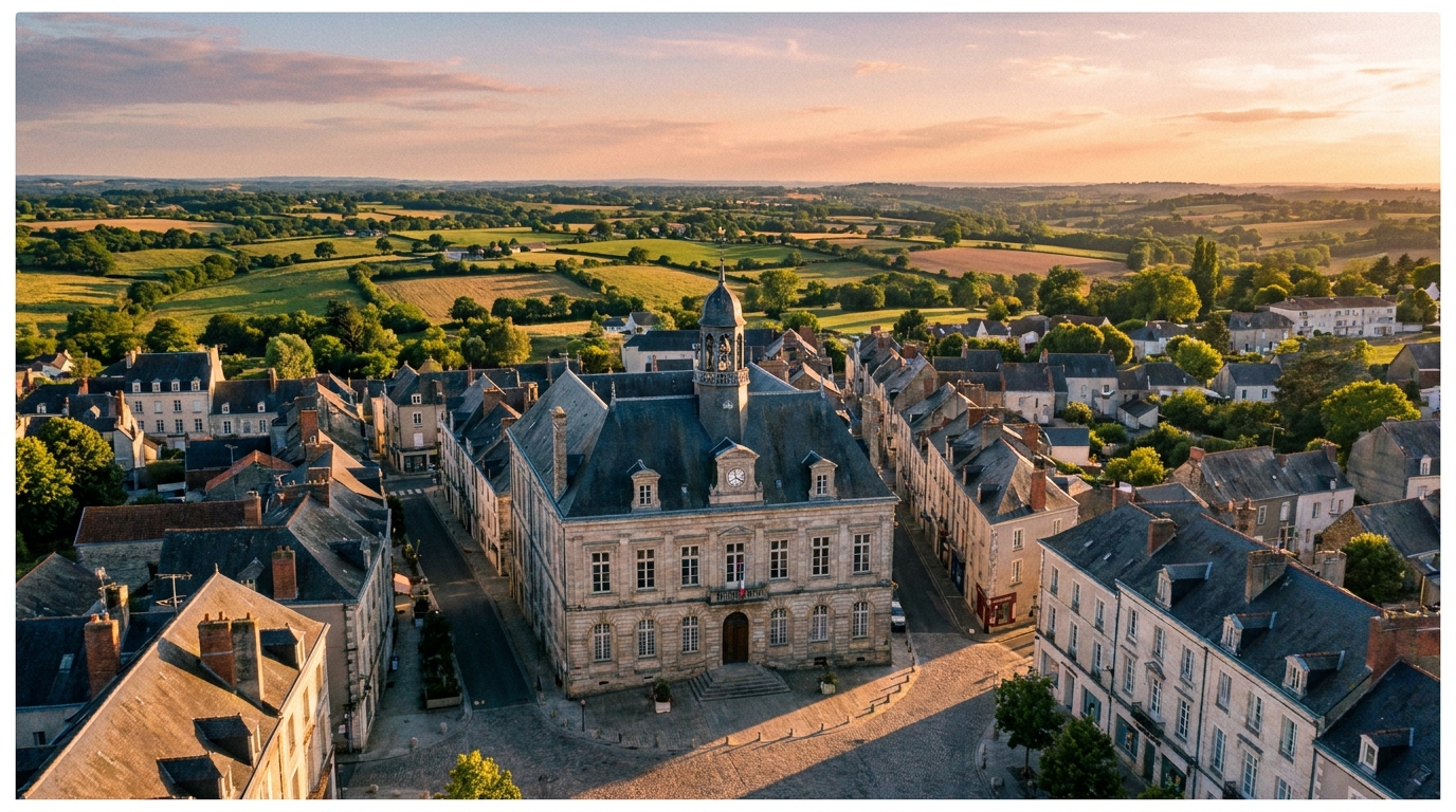 Vue du centre-ville de Cholet