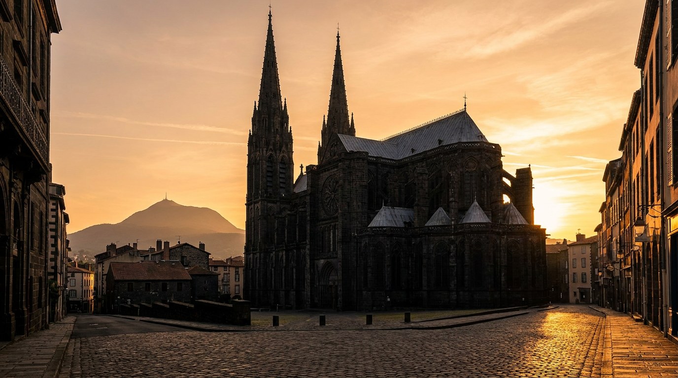 Vue du centre-ville de Clermont-Ferrand