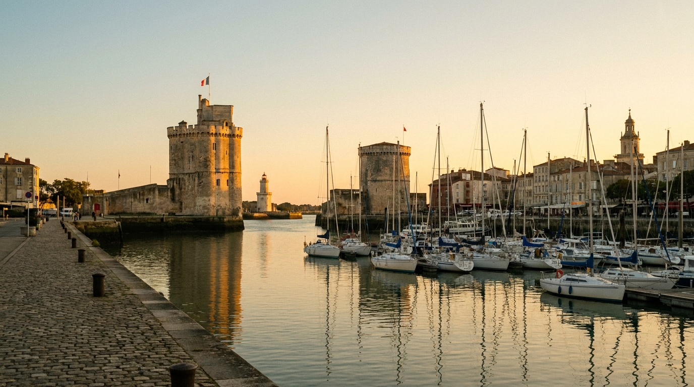 Vue du centre-ville de La Rochelle