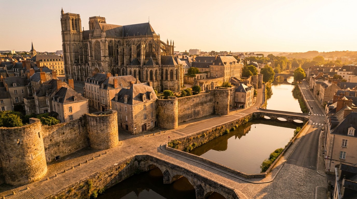 Vue du centre-ville de Le Mans