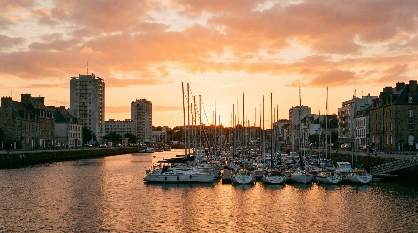 Vue du centre-ville de Lorient