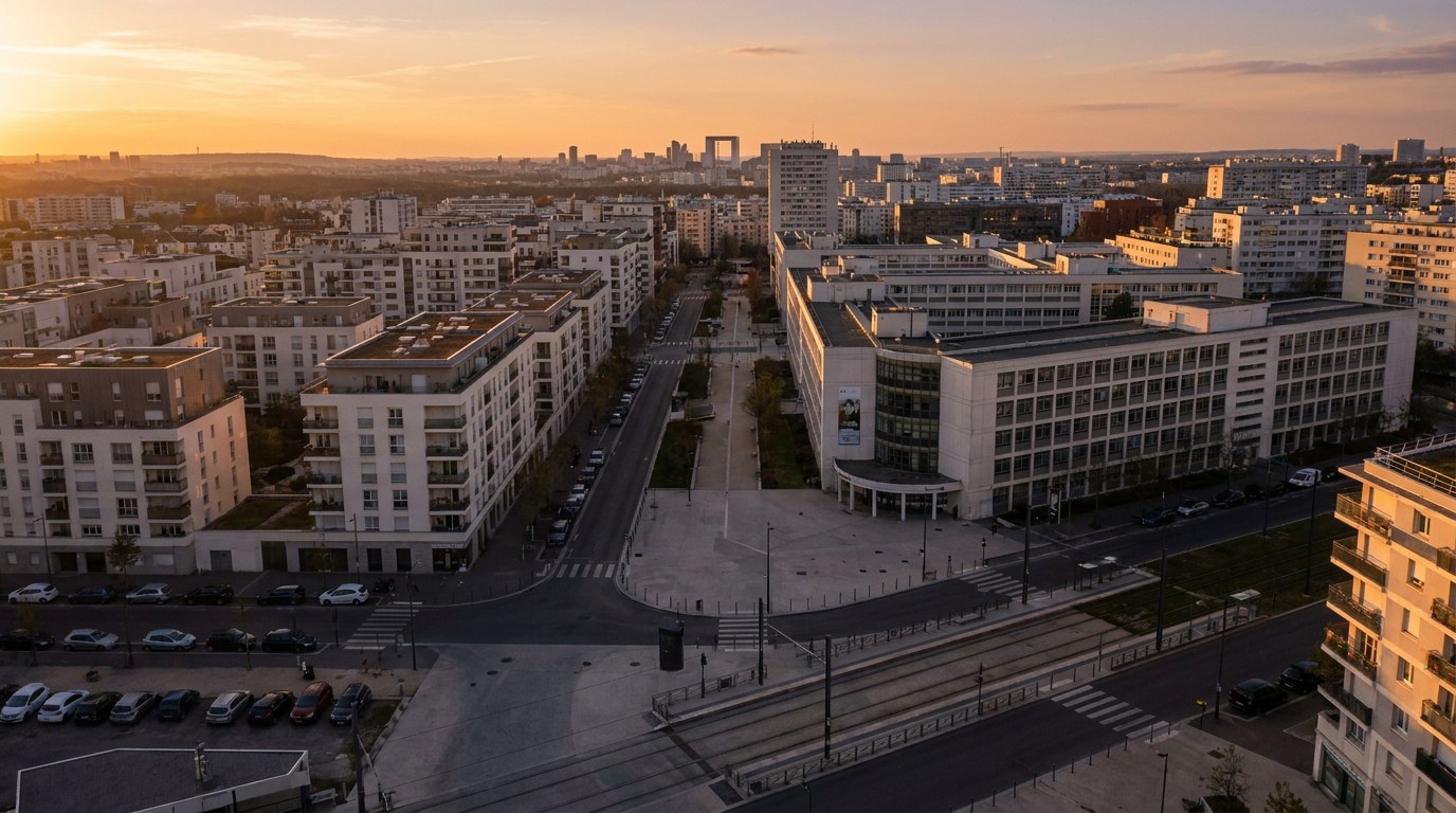 Vue du centre-ville de Nanterre