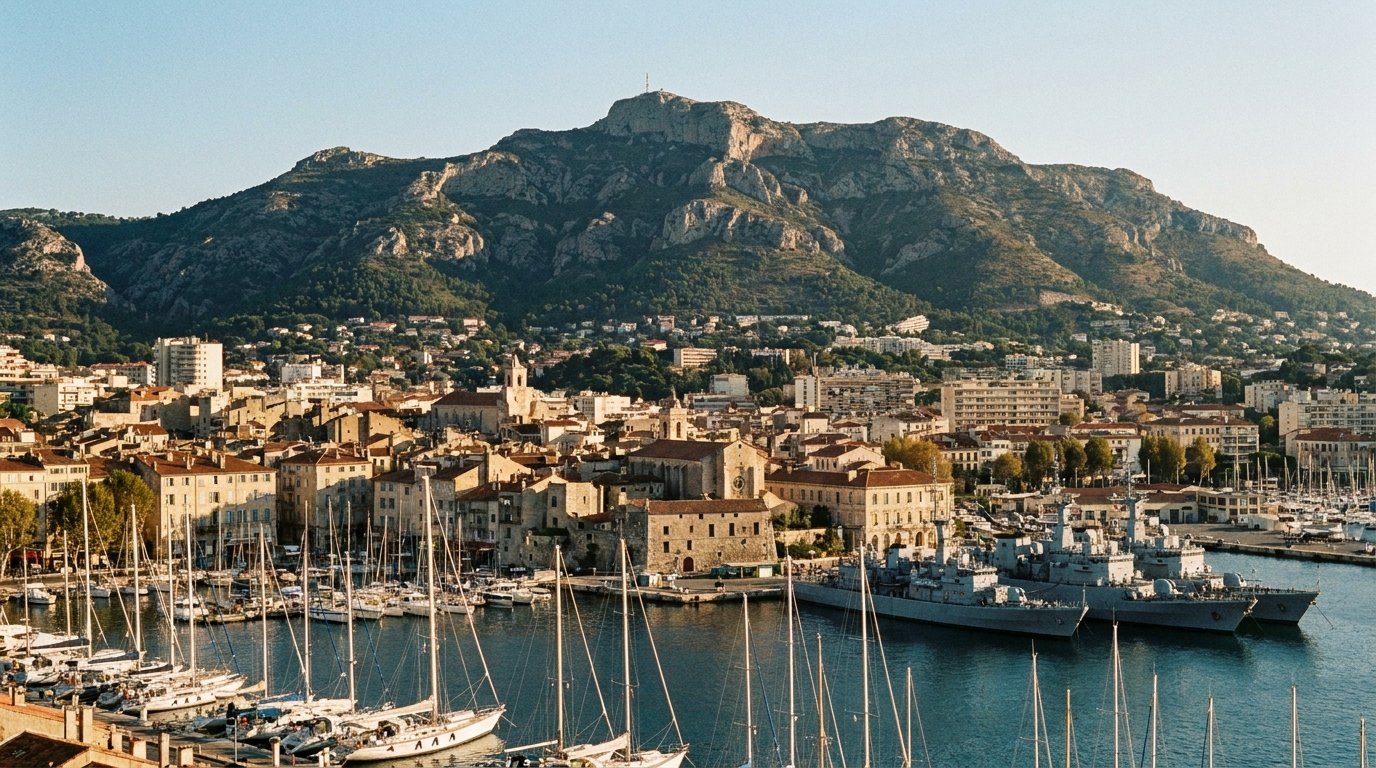 Vue du centre-ville de Toulon
